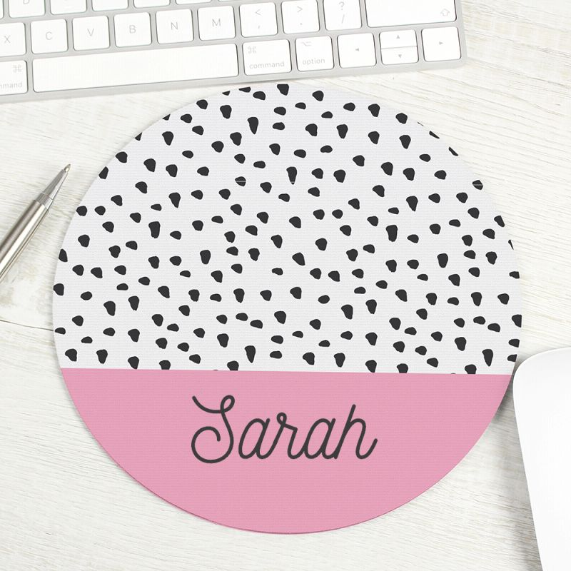 Personalised Dotty Mouse Mat