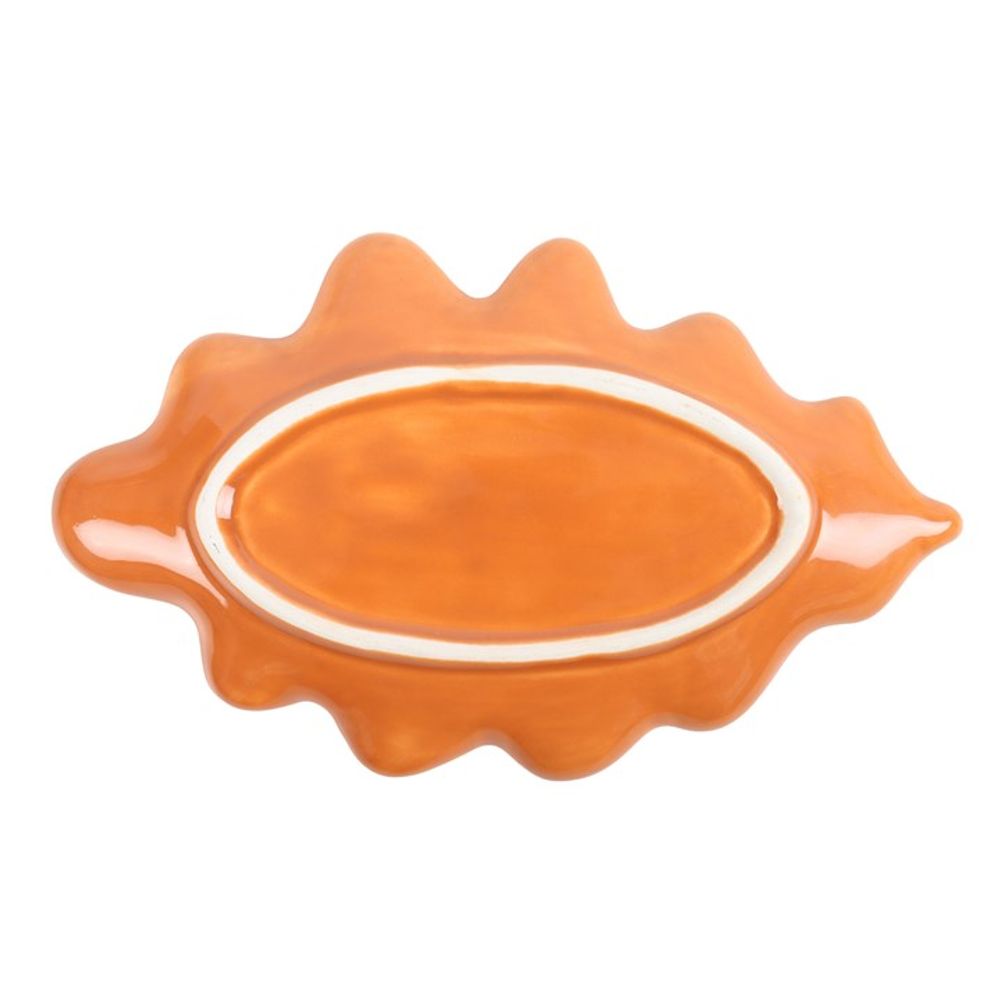 Orange Autumn Leaf Dish