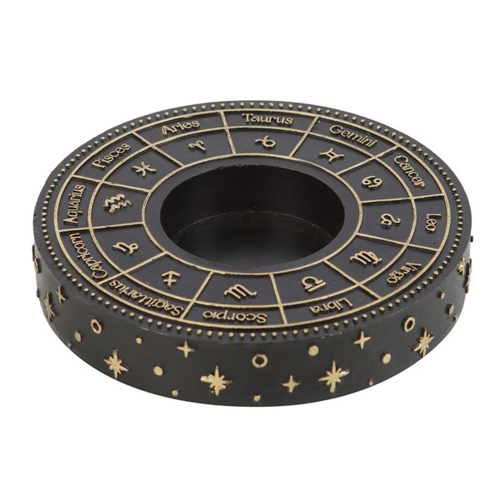 Astrology Wheel Tealight Candle Holder