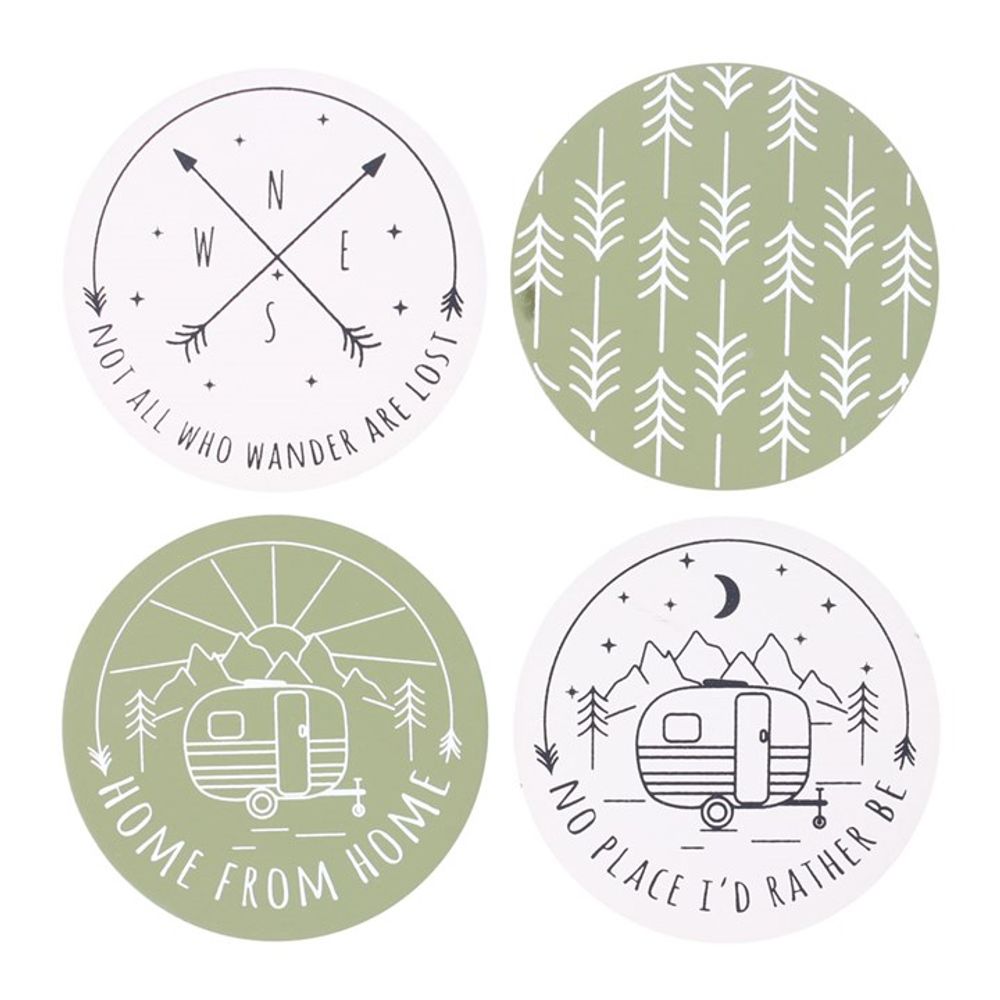 Happy Camper Coaster Set