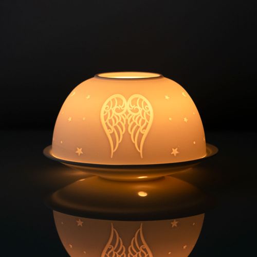 Angel Wings Dome Tealight Holder