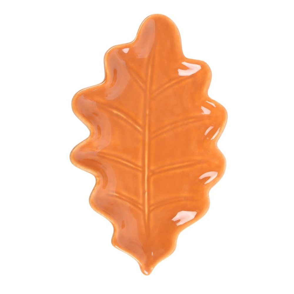 Orange Autumn Leaf Dish