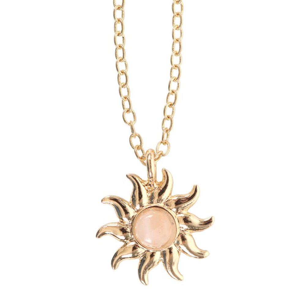 Rose Quartz Sun Necklace