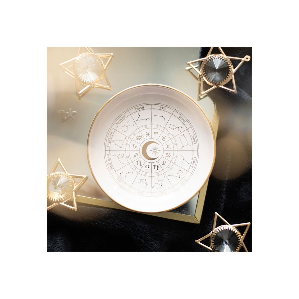 Off White Astrology Wheel Trinket Dish