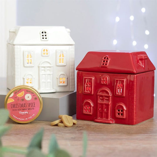 Red Ceramic House Oil Burner