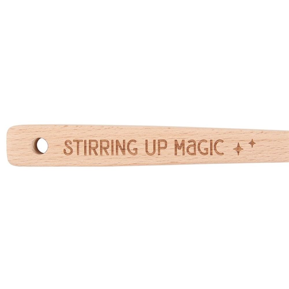 Stirring Up Magic Wooden Pentagram Spoon