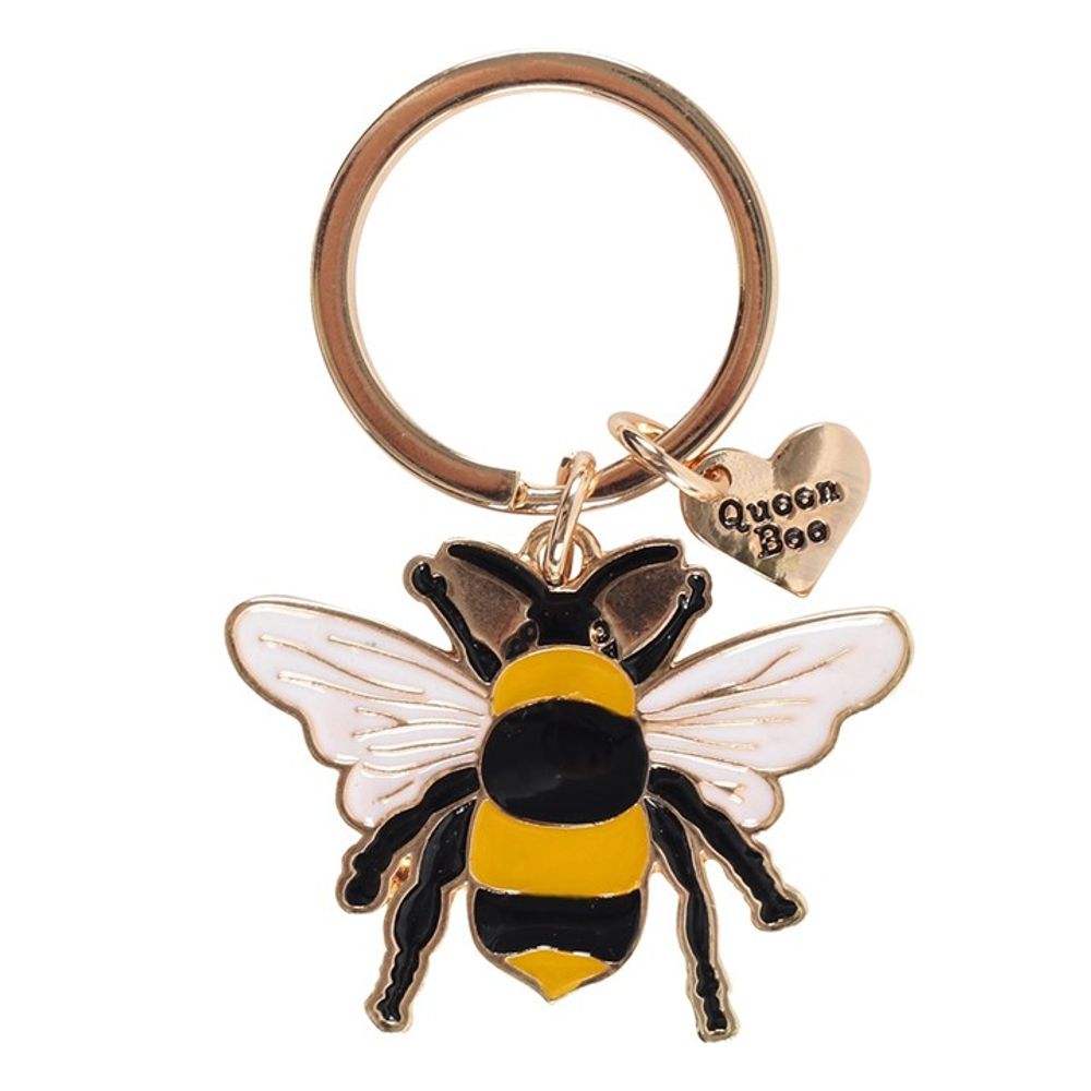 Queen Bee Enamel Keyring