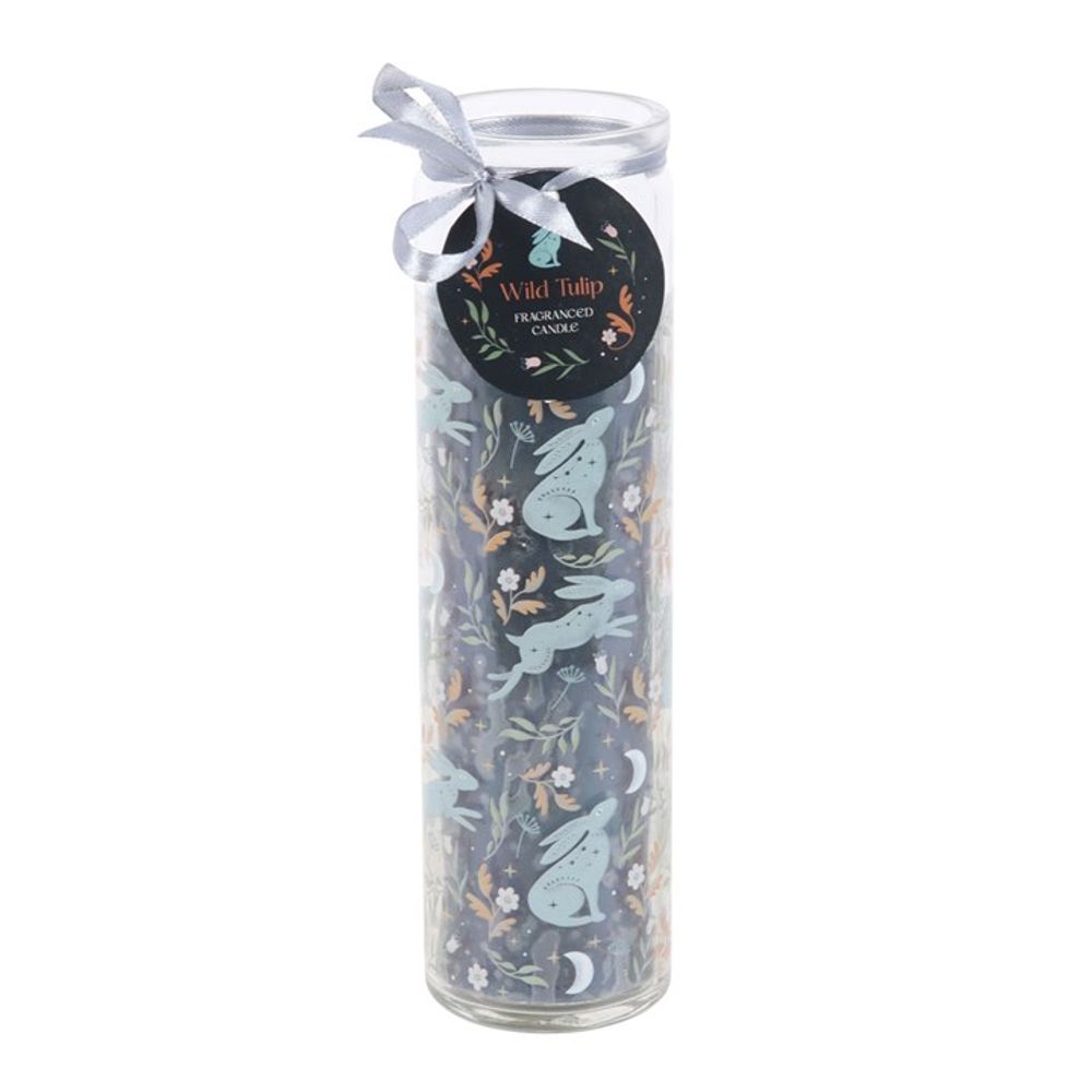 Midnight Hare Wild Tulip Tube Candle