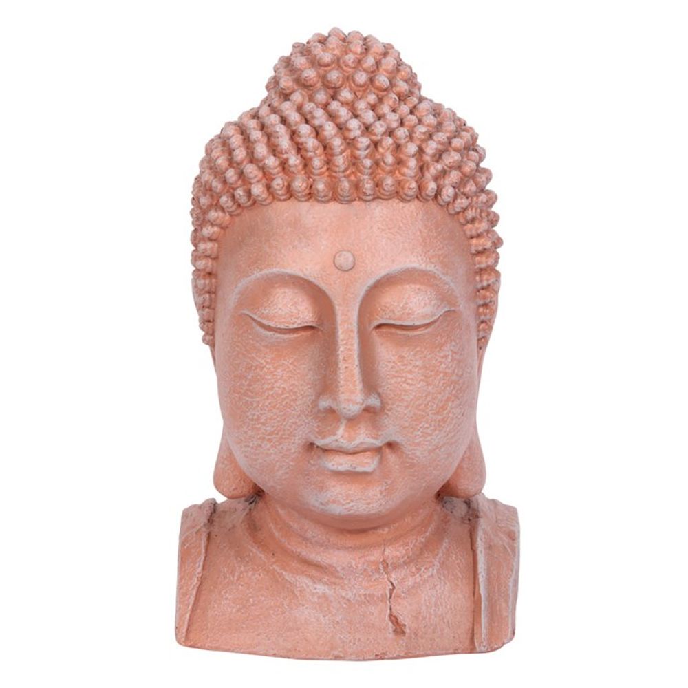 Terracotta Effect Buddha Head Ornament