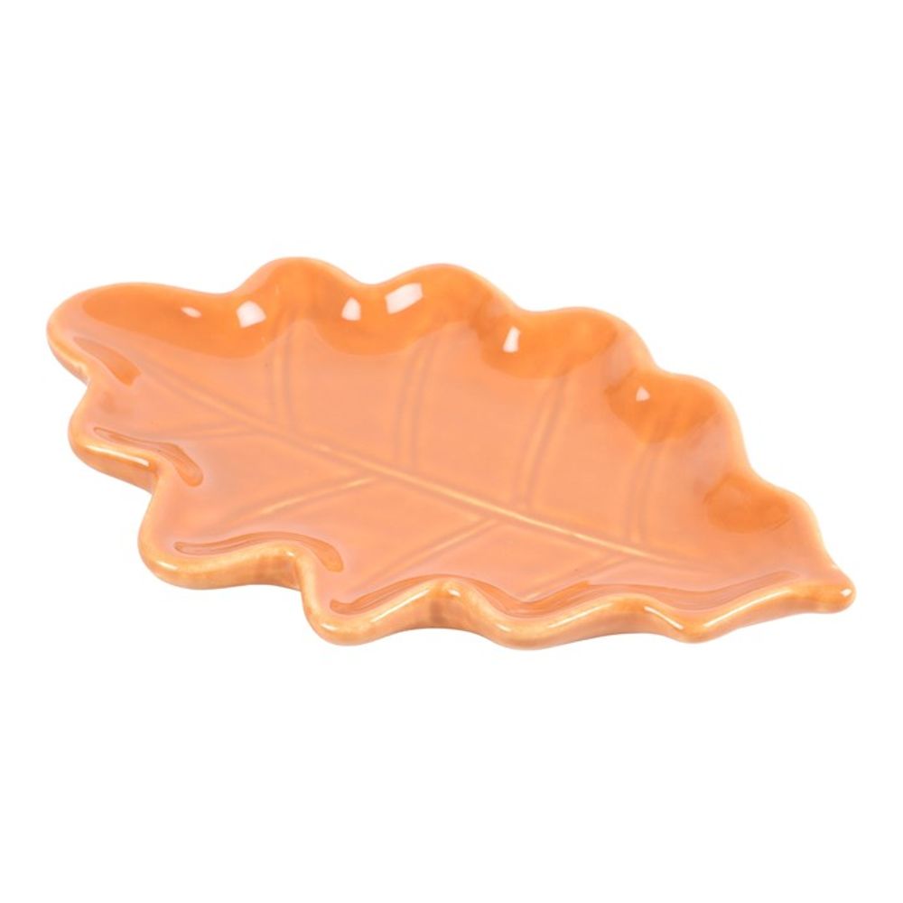 Orange Autumn Leaf Dish