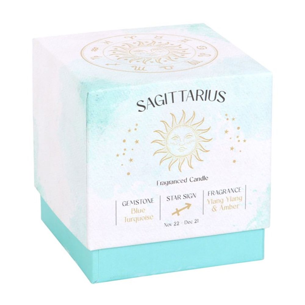 Sagittarius Ylang Ylang & Amber Gemstone Zodiac Candle