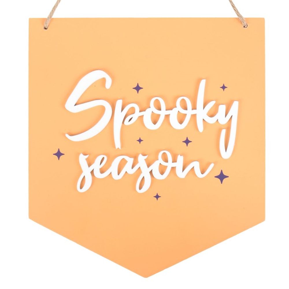 Orange Spooky Season Hanging Sign