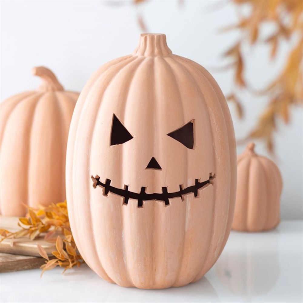 Extra Large Terracotta Pumpkin Ornament