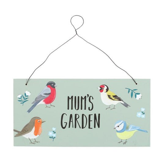 Mum's Garden British Garden Birds Sign