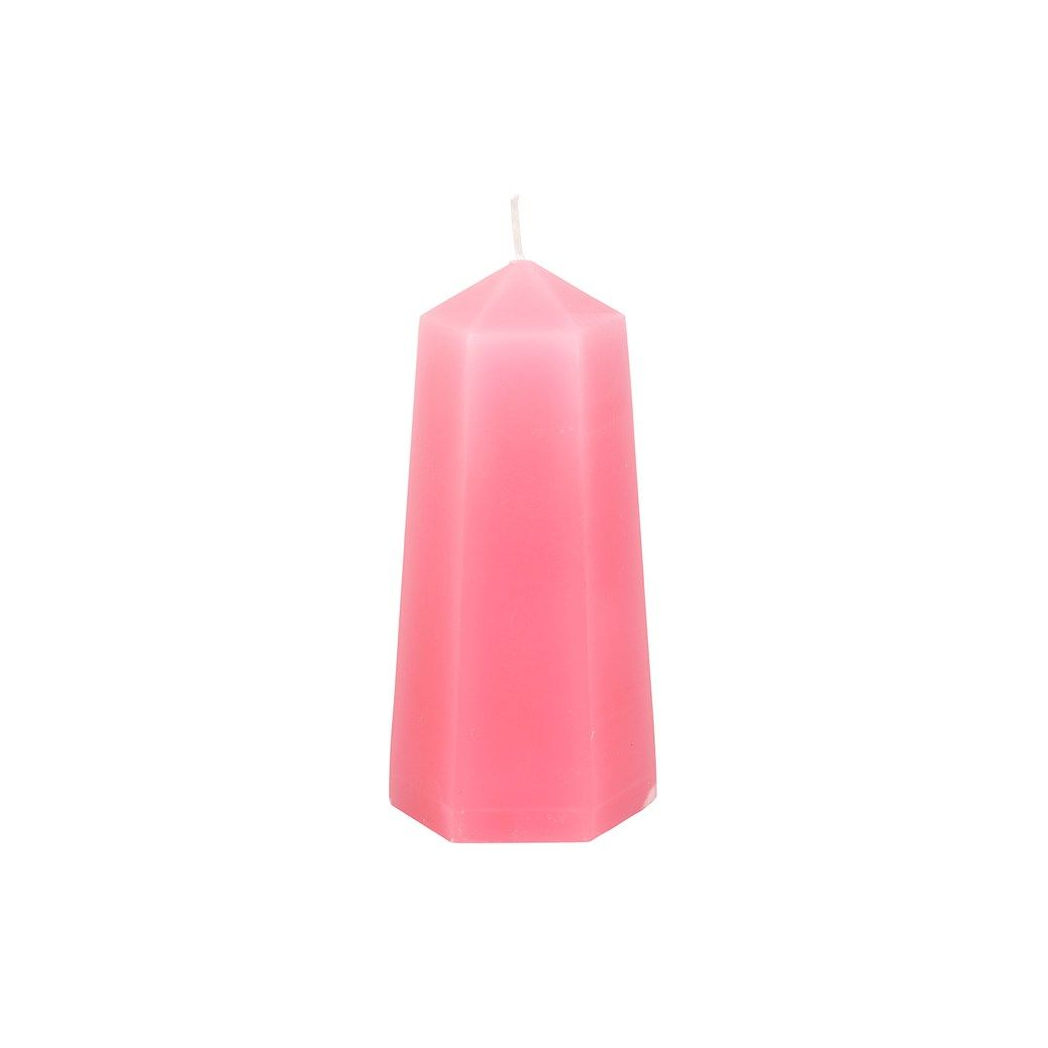 Love Crystal Candle with Rough Rose Quartz